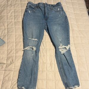 Abercrombie & Fitch Light Blue Boyfriend Jeans